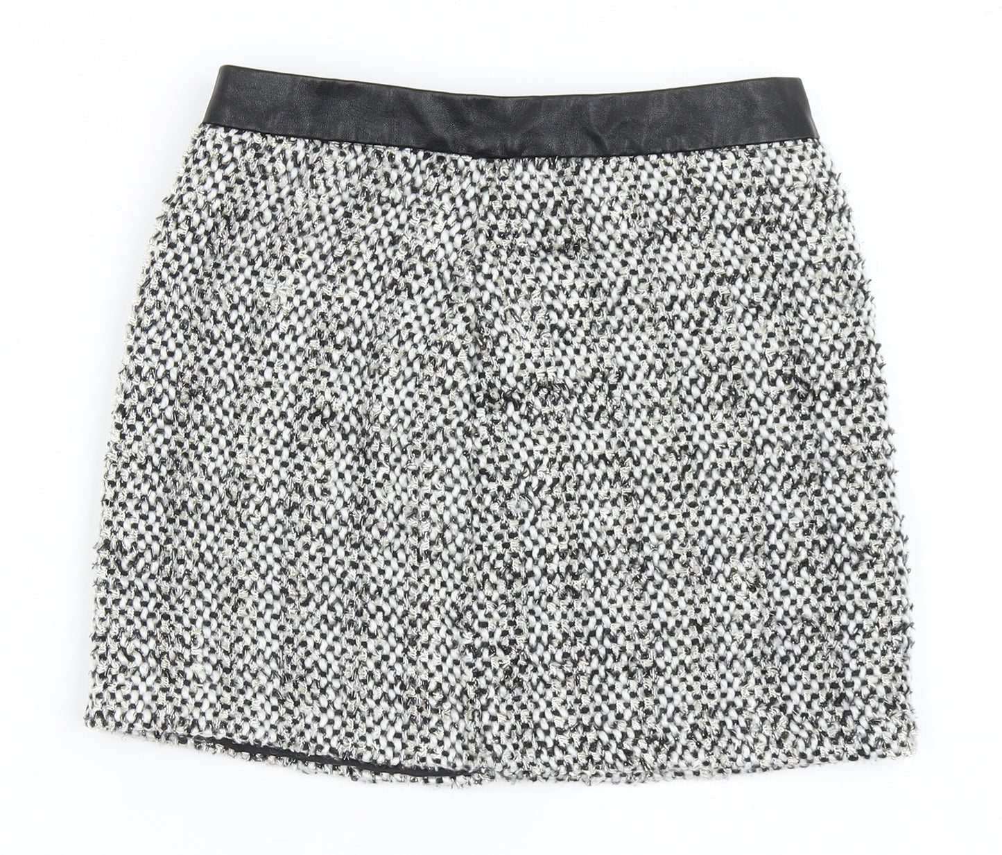 Dunnes Stores Womens Black  Polyester A-Line Skirt Size 25 in   Zip