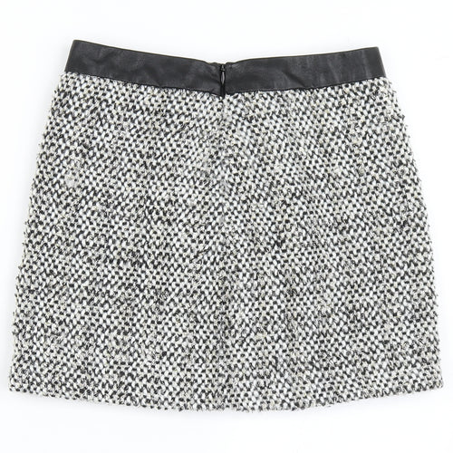 Dunnes Stores Womens Black  Polyester A-Line Skirt Size 25 in   Zip