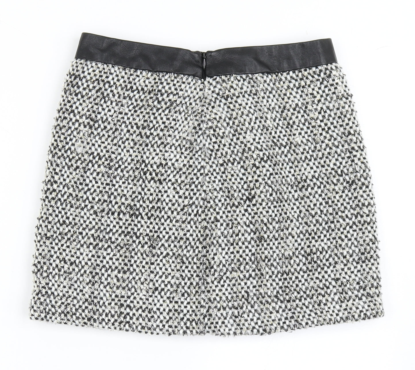 Dunnes Stores Womens Black  Polyester A-Line Skirt Size 25 in   Zip