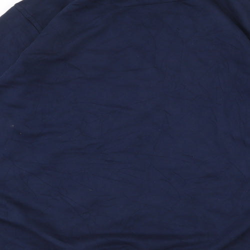 Printer Womens Blue  Cotton Pullover Sweatshirt Size 14  Pullover