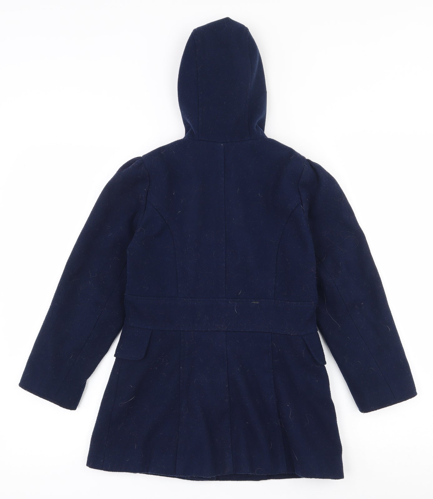 George Girls Blue   Pea Coat Coat Size 7-8 Years  Snap