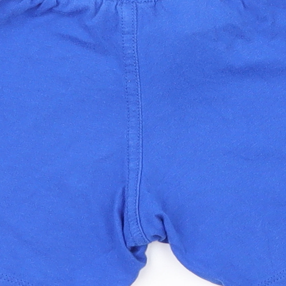adidas Boys Blue  100% Cotton Sweatpants Trousers Size 18-24 Months  Pullover - Shorts