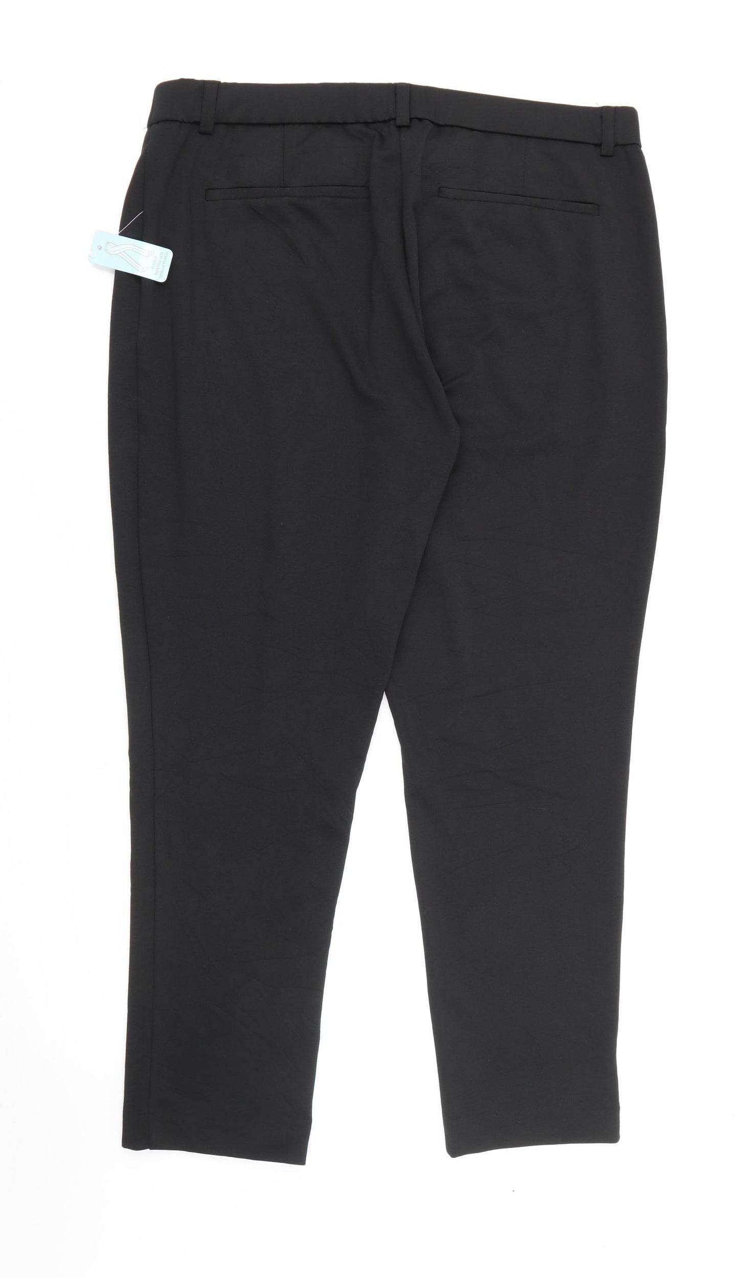 Damart Womens Black  Polyester Jogger Trousers Size 20 L27 in Regular
