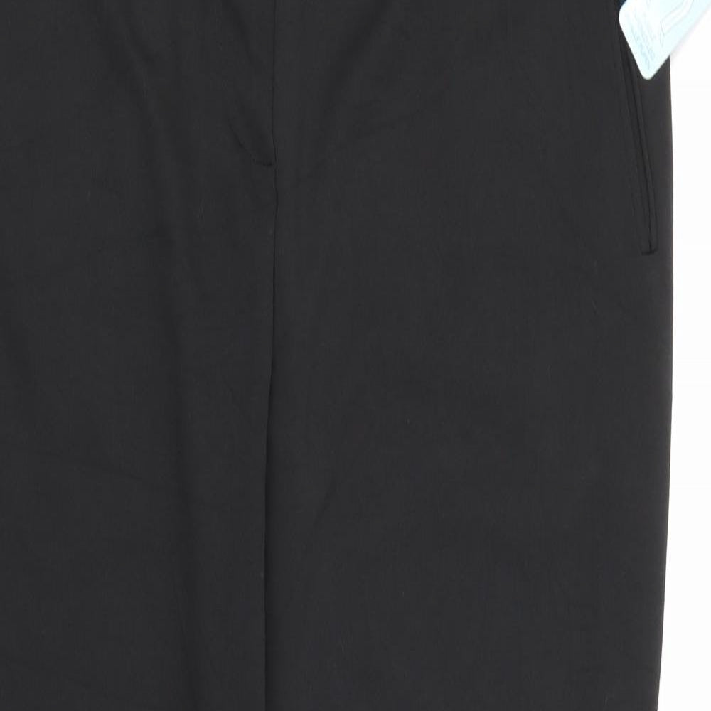 Damart Womens Black  Polyester Jogger Trousers Size 20 L27 in Regular