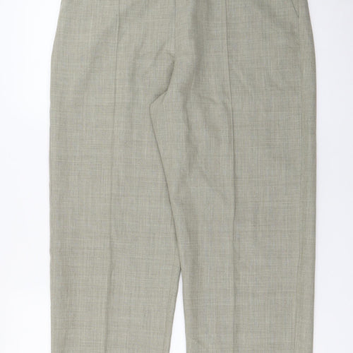 Classics Womens Green  Polyester Carrot Trousers Size 14 L26 in Regular