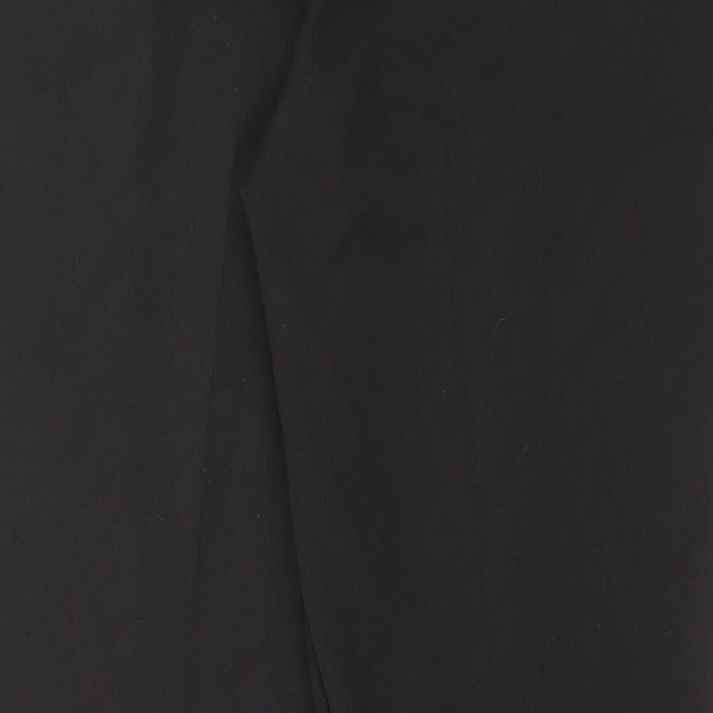 F&F Womens Black  Polyester Trousers  Size 16 L31.5 in Regular Zip