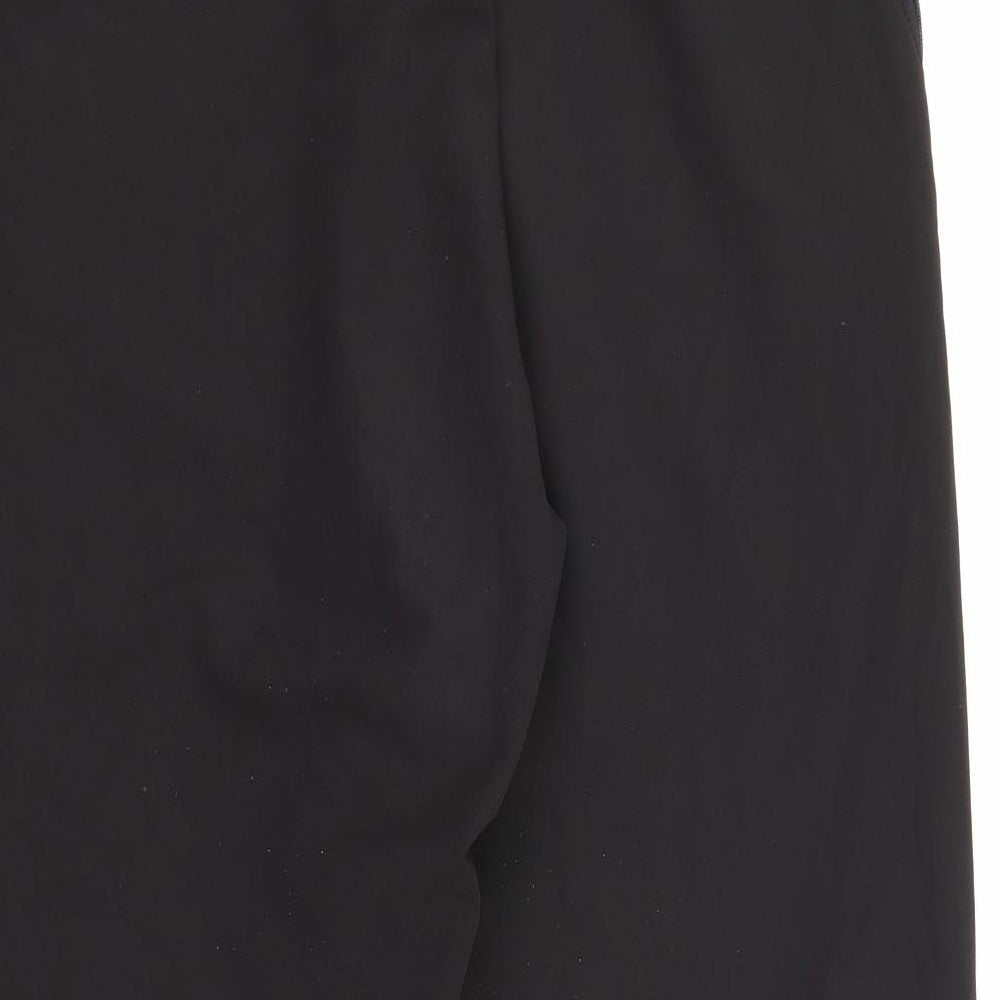 Mountain Warehouse Womens Black  Polyester Sweat Shorts Size 16 L19 in Regular Zip