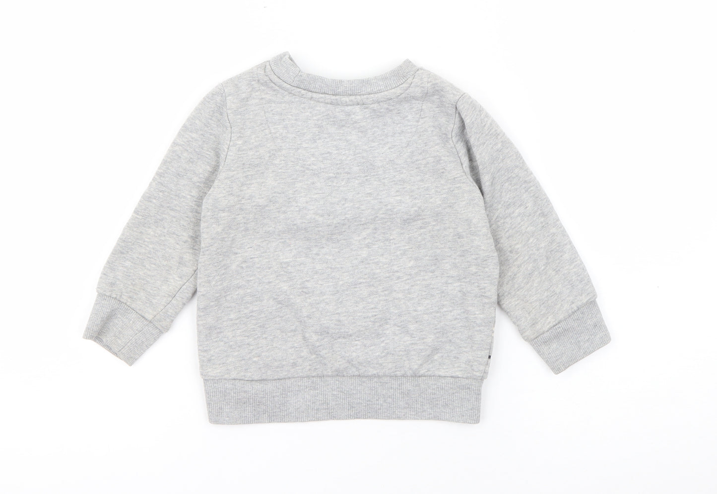 F&F Baby Grey  Cotton Pullover Jumper Size 12-18 Months