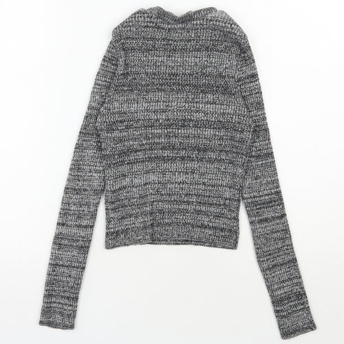 New Look Girls Grey Round Neck  Cotton Pullover Jumper Size 9 Years  Pullover