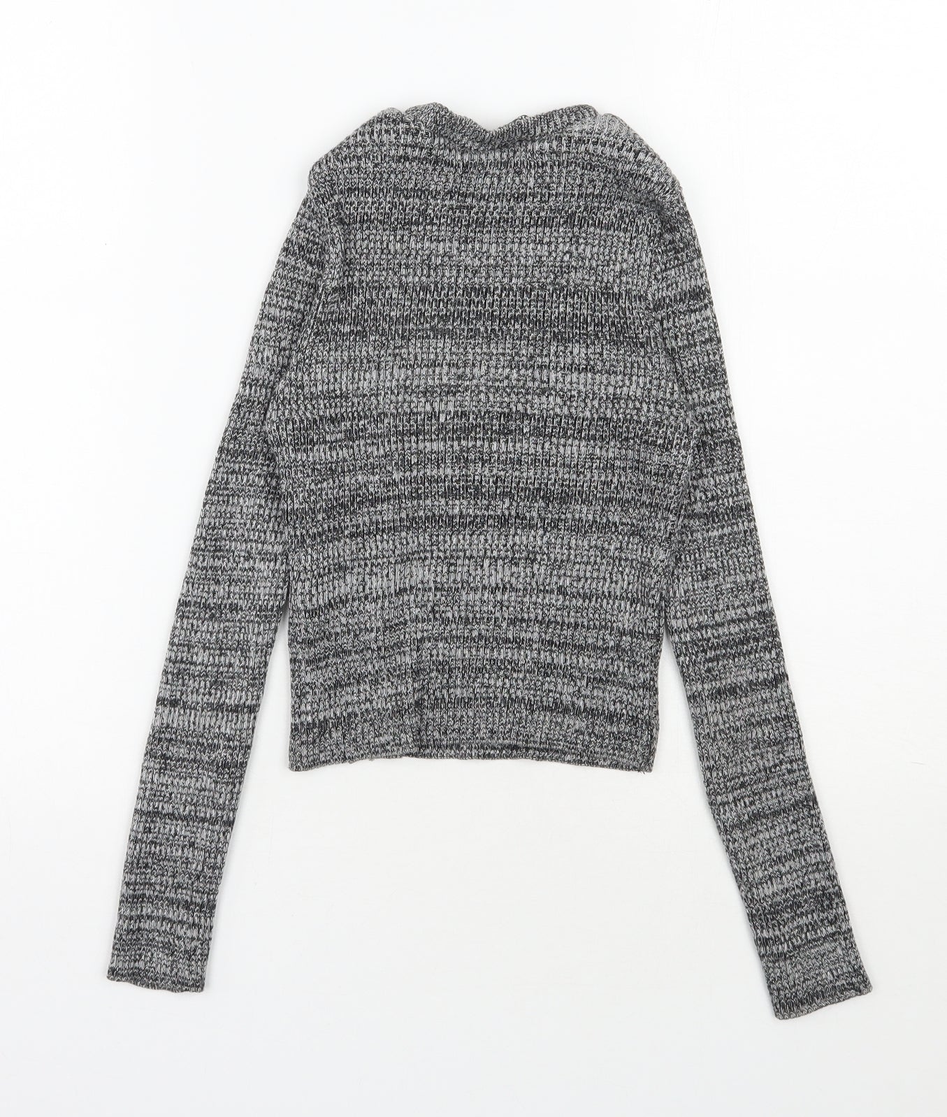 New Look Girls Grey Round Neck  Cotton Pullover Jumper Size 9 Years  Pullover