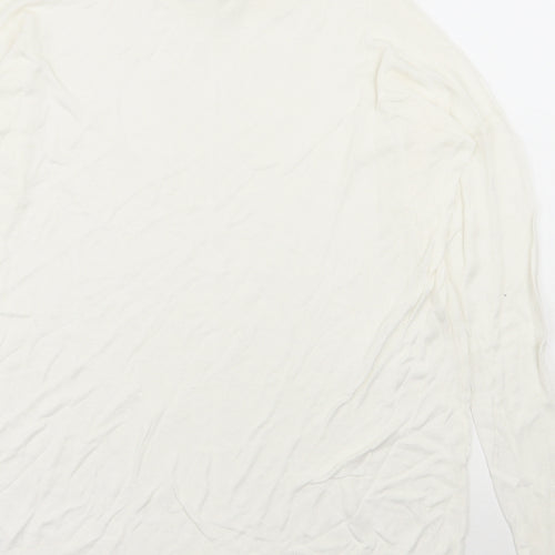 Bikbok Womens Ivory Round Neck  Viscose Pullover Jumper Size XS