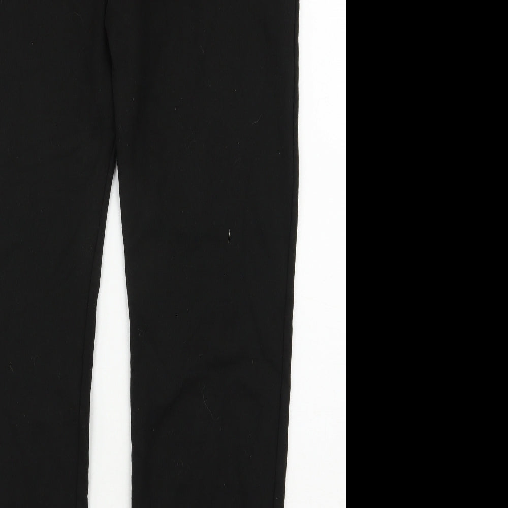 Crosshatch Mens Black  Cotton Sweatpants Trousers Size XL L29 in Regular Drawstring
