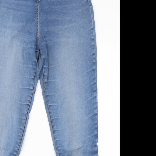 TU Womens Blue  Cotton Tapered Jeans Size 10 L29.5 in Regular Button