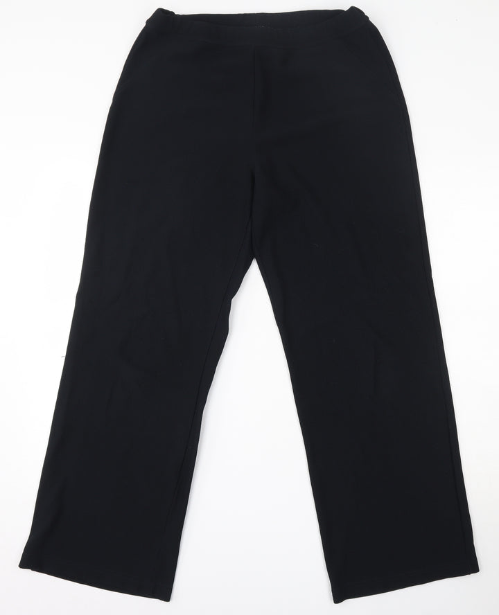 Dunnes Stores Womens Blue  Polyester Trousers  Size 14 L29 in Regular