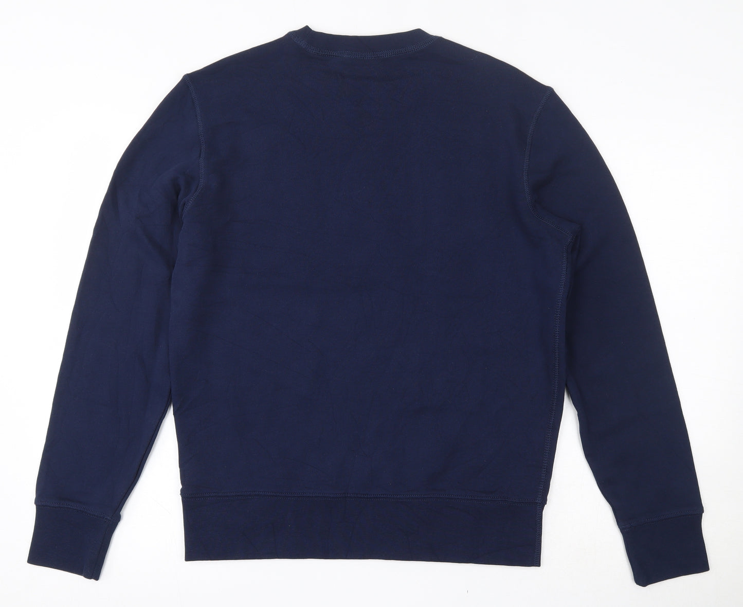 Marks and Spencer Mens Blue  Cotton Pullover Sweatshirt Size S