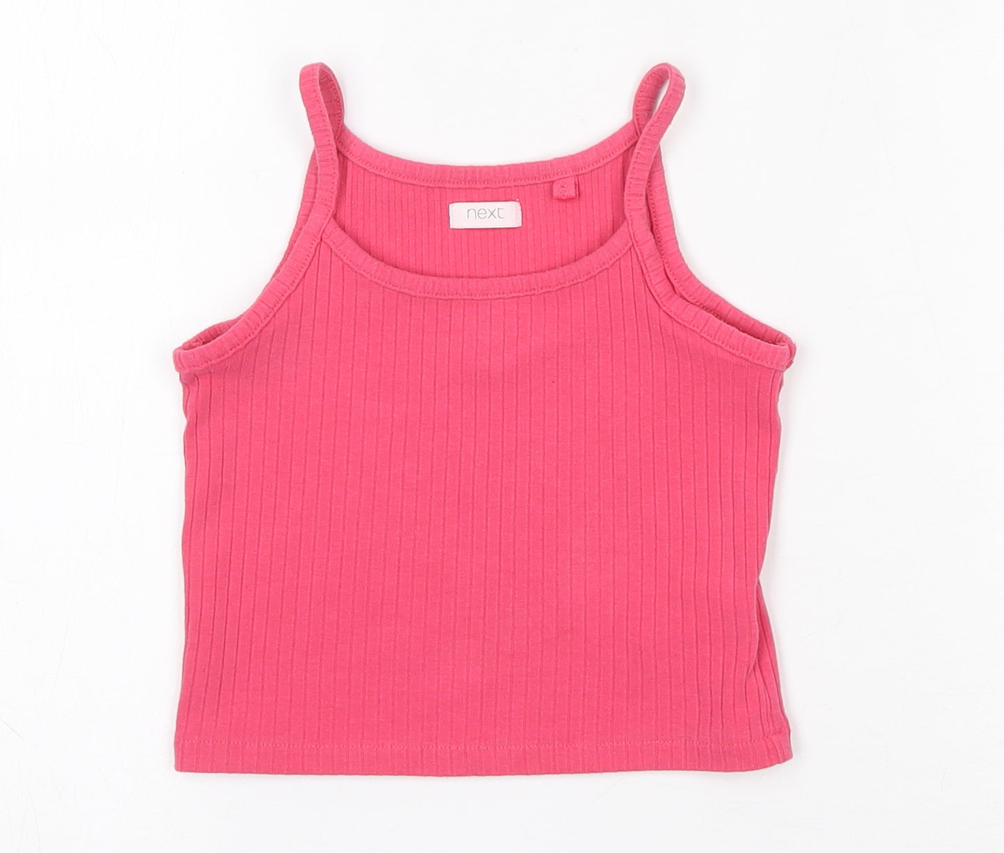 NEXT Girls Pink  Cotton Camisole Tank Size 4 Years Scoop Neck