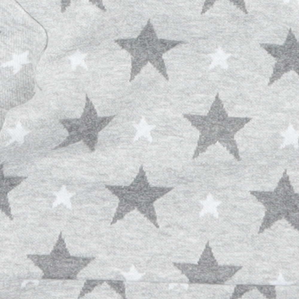 George Boys Grey Geometric Cotton Pullover Jumper Size 0-3 Months  Snap - Star Print