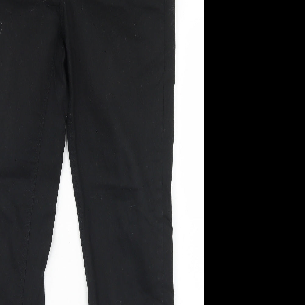 New Look Womens Black  Cotton Skinny Jeans Size 14 L29 in Regular Button