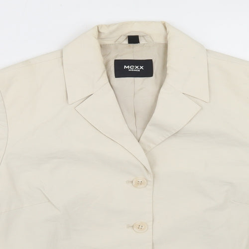 Mexx Womens Beige   Jacket Blazer Size 8  Button