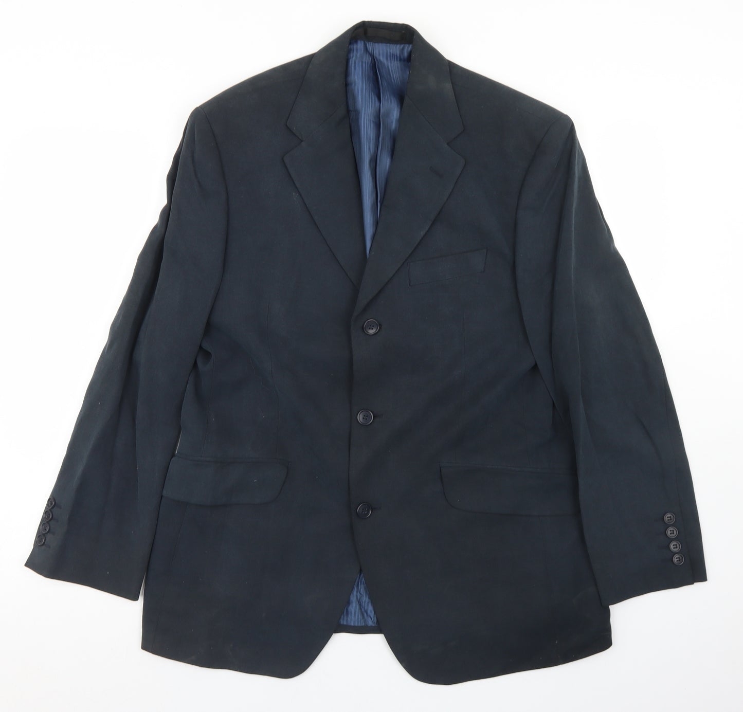 Marks and Spencer Mens Blue  Lyocell Jacket Blazer Size 40