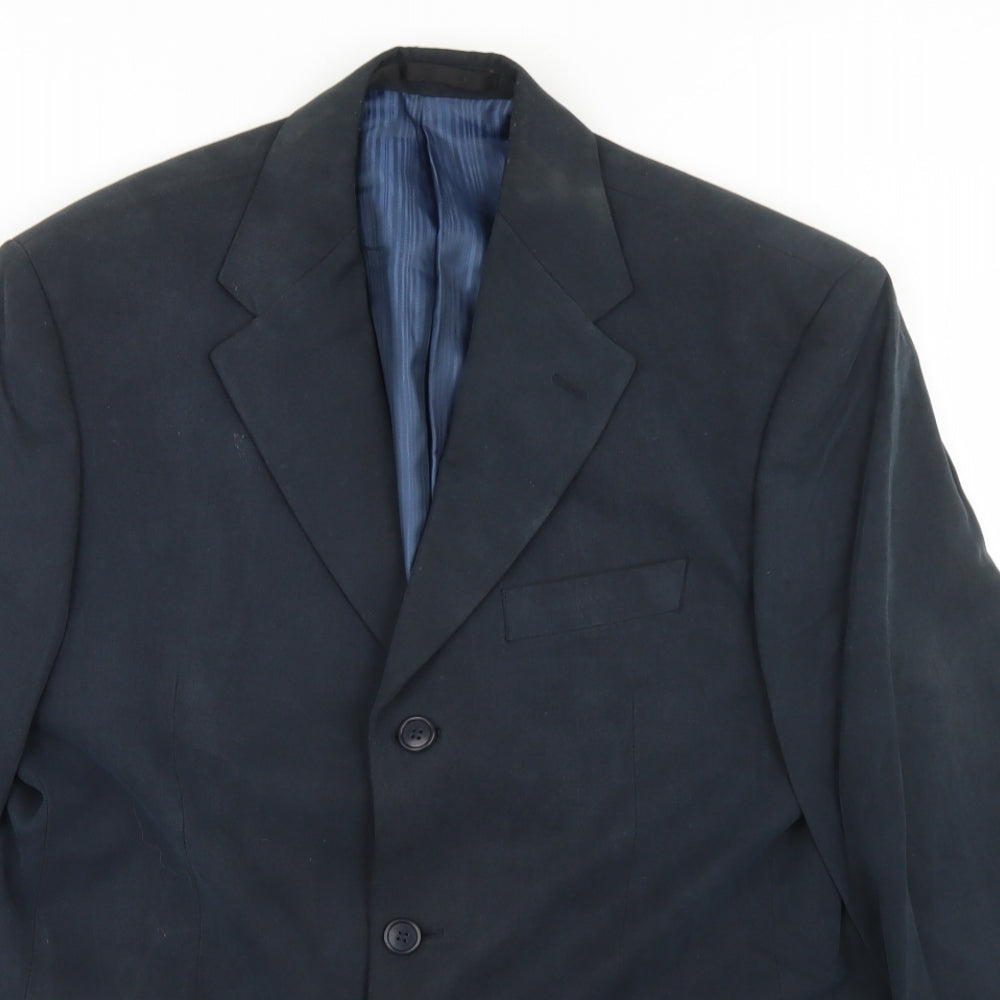 Marks and Spencer Mens Blue  Lyocell Jacket Blazer Size 40