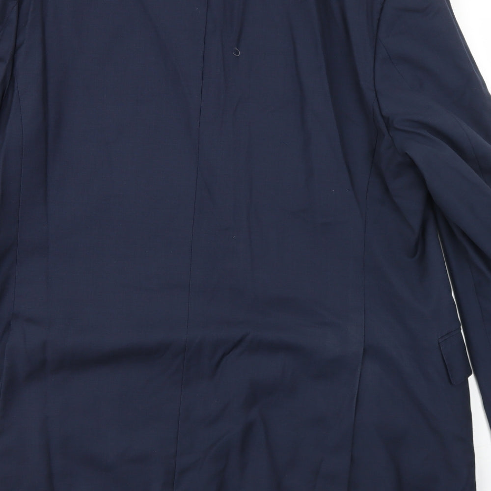Sartorial Mens Blue  Wool Jacket Blazer Size 44