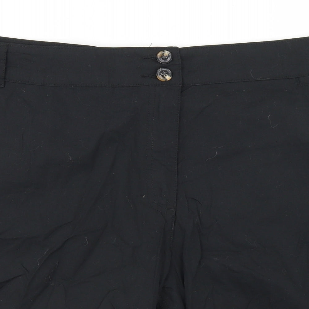 V by Very Womens Black  Cotton Cargo Shorts Size 20 L6 in Regular Button