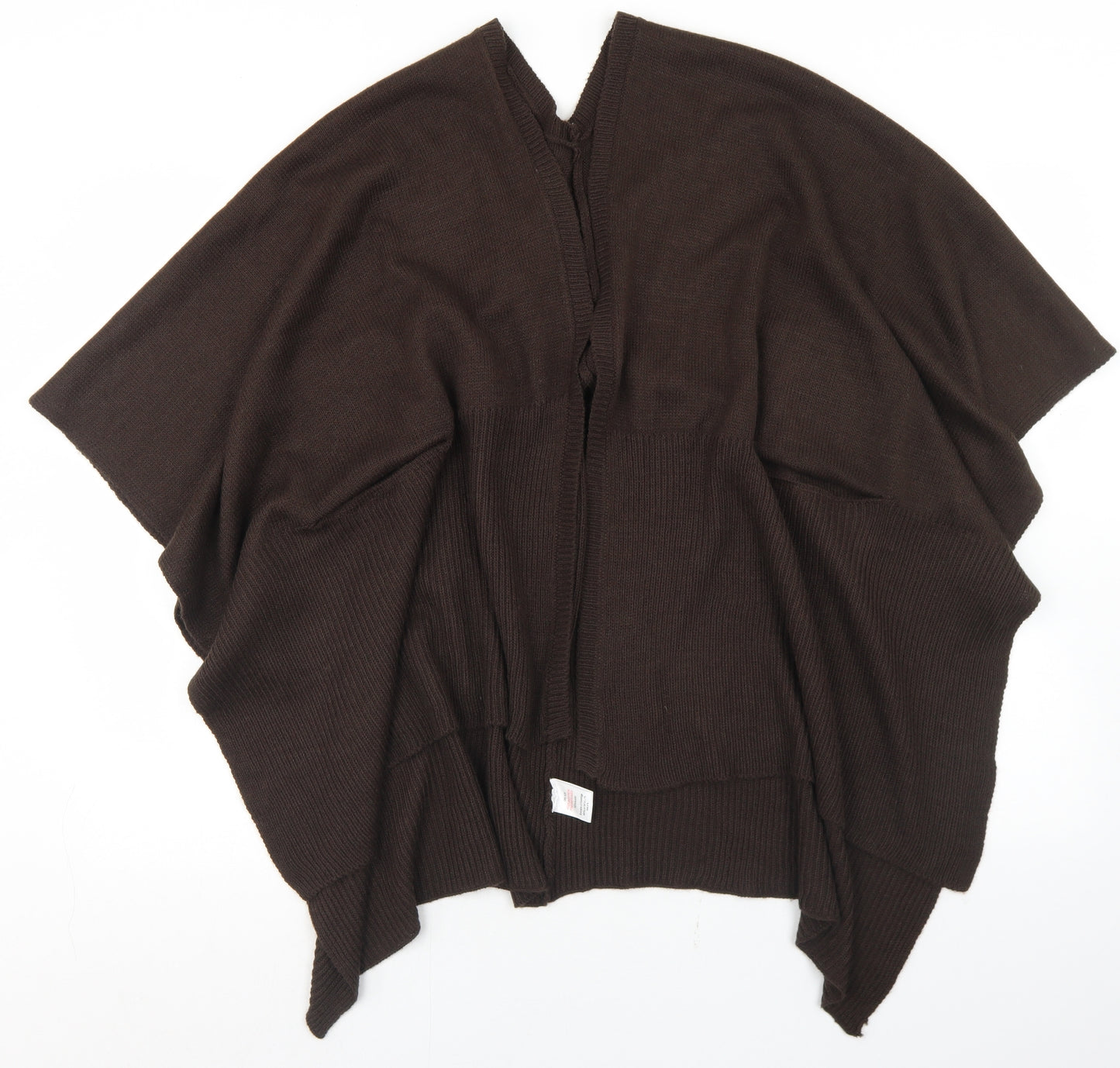 Matalan Womens Brown  Acrylic  Shawl/Wrap    - Pockets