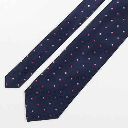 Marks and Spencer Mens Multicoloured Geometric Polyester Pointed Tie One Size