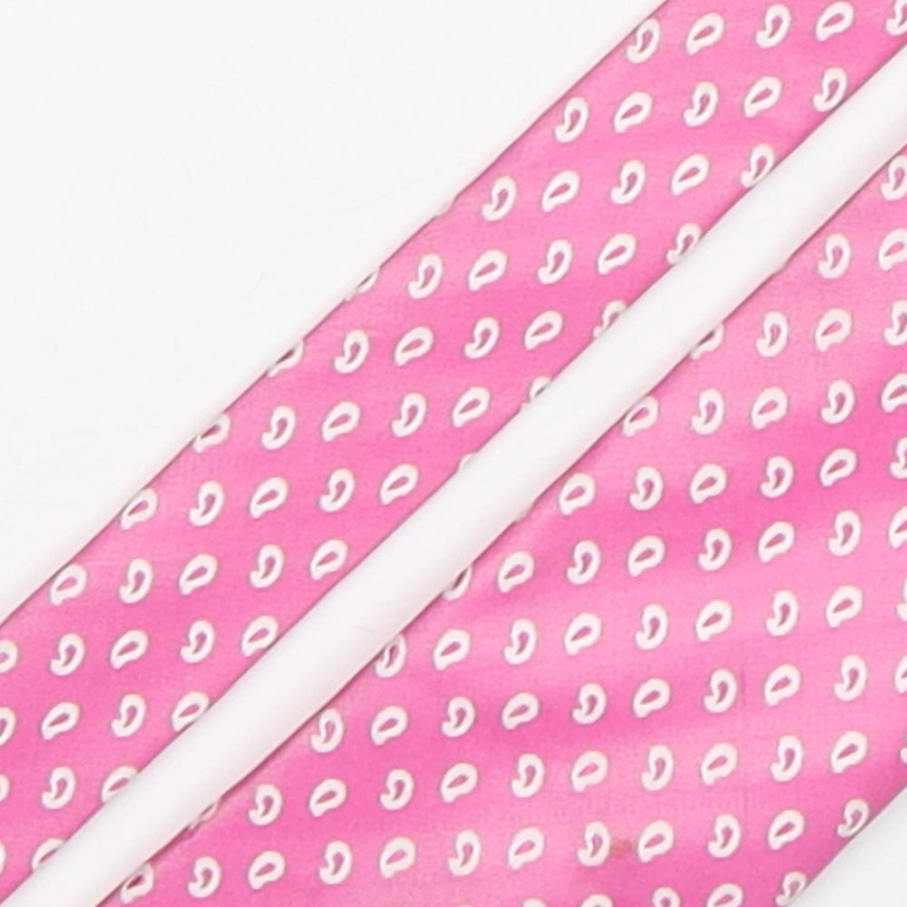 Marks and Spencer Mens Pink Paisley Silk Pointed Tie One Size