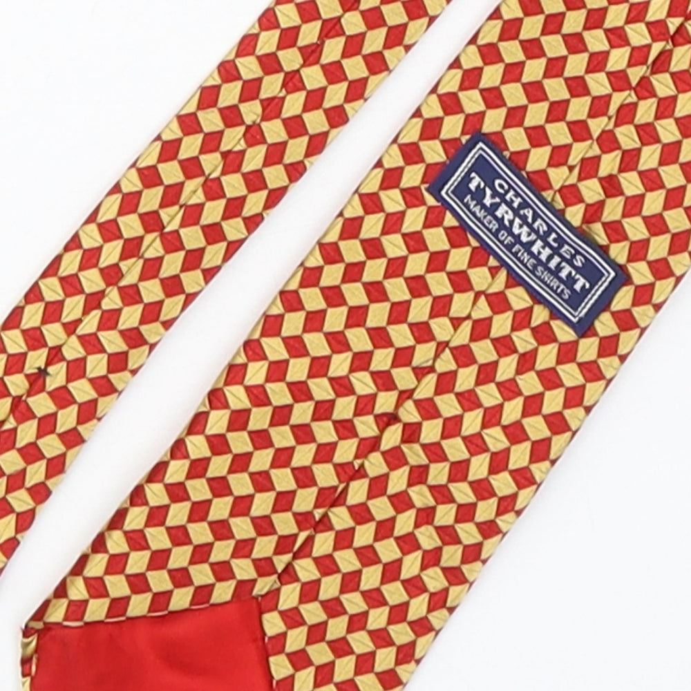 Charles Tyrwhitt Mens Multicoloured Plaids & Checks Silk Pointed Tie One Size