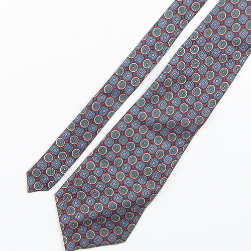 Daniel Valenle  Mens Multicoloured Paisley Silk Pointed Tie One Size