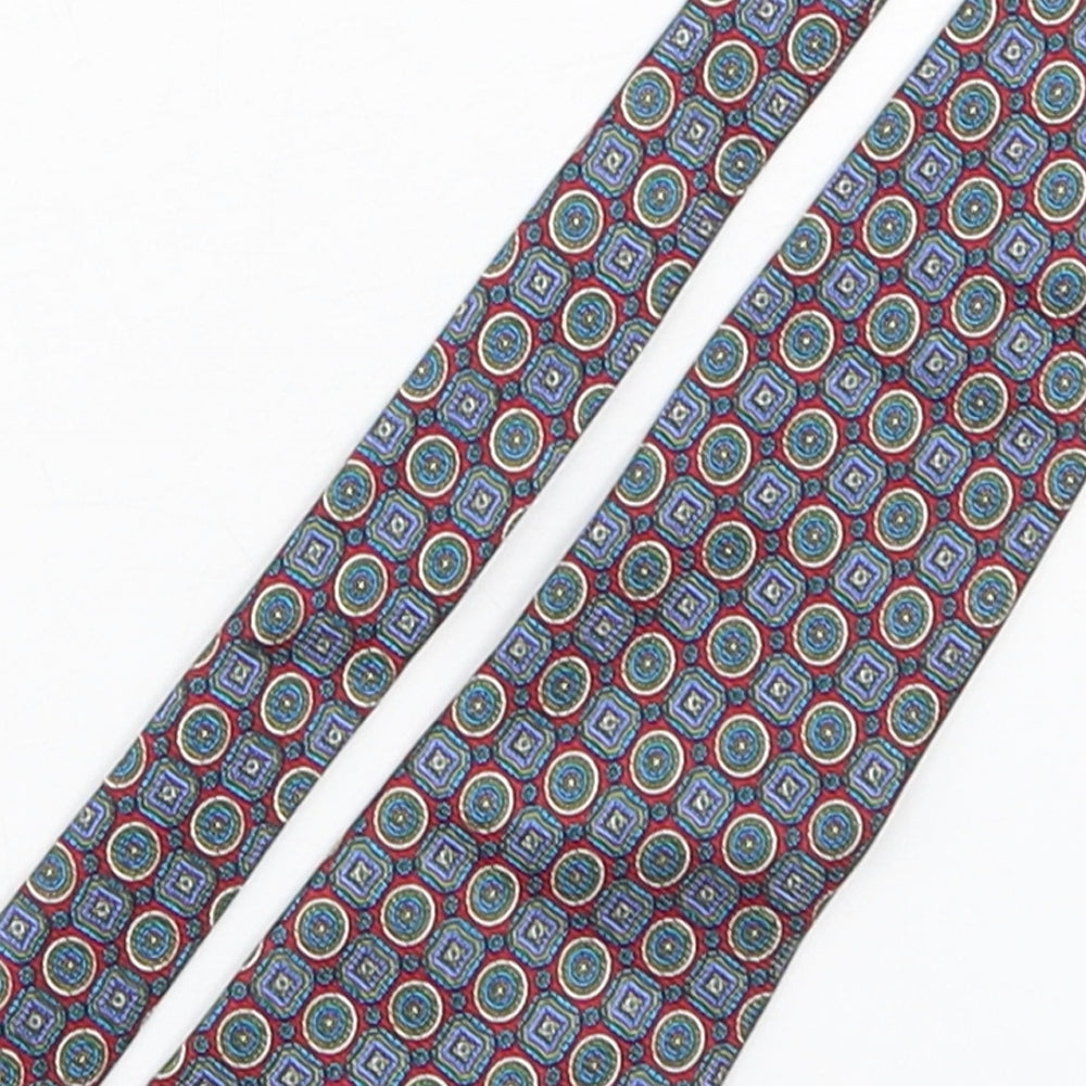 Daniel Valenle  Mens Multicoloured Paisley Silk Pointed Tie One Size