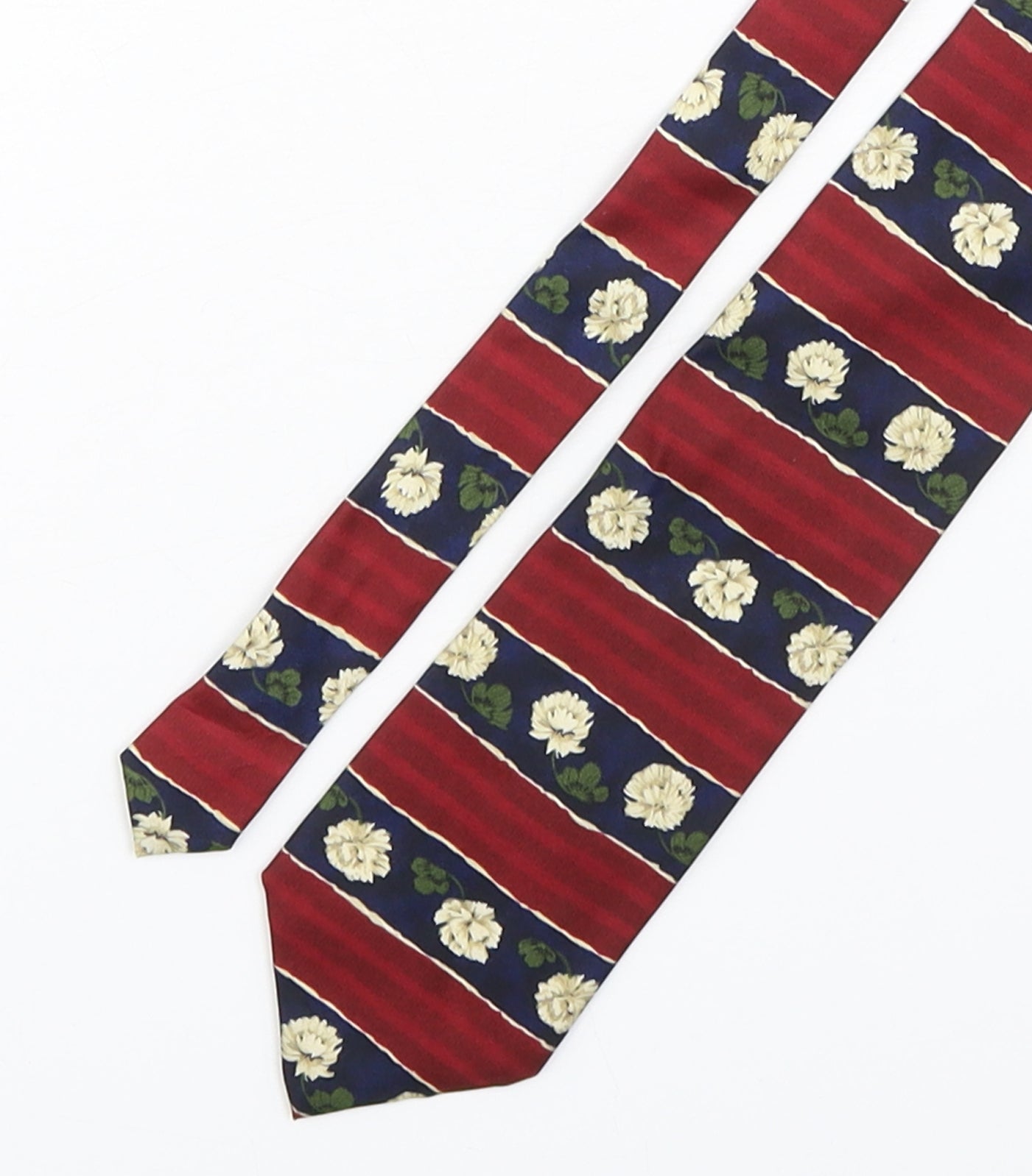 Marks and Spencer Mens Multicoloured Floral Silk Pointed Tie One Size