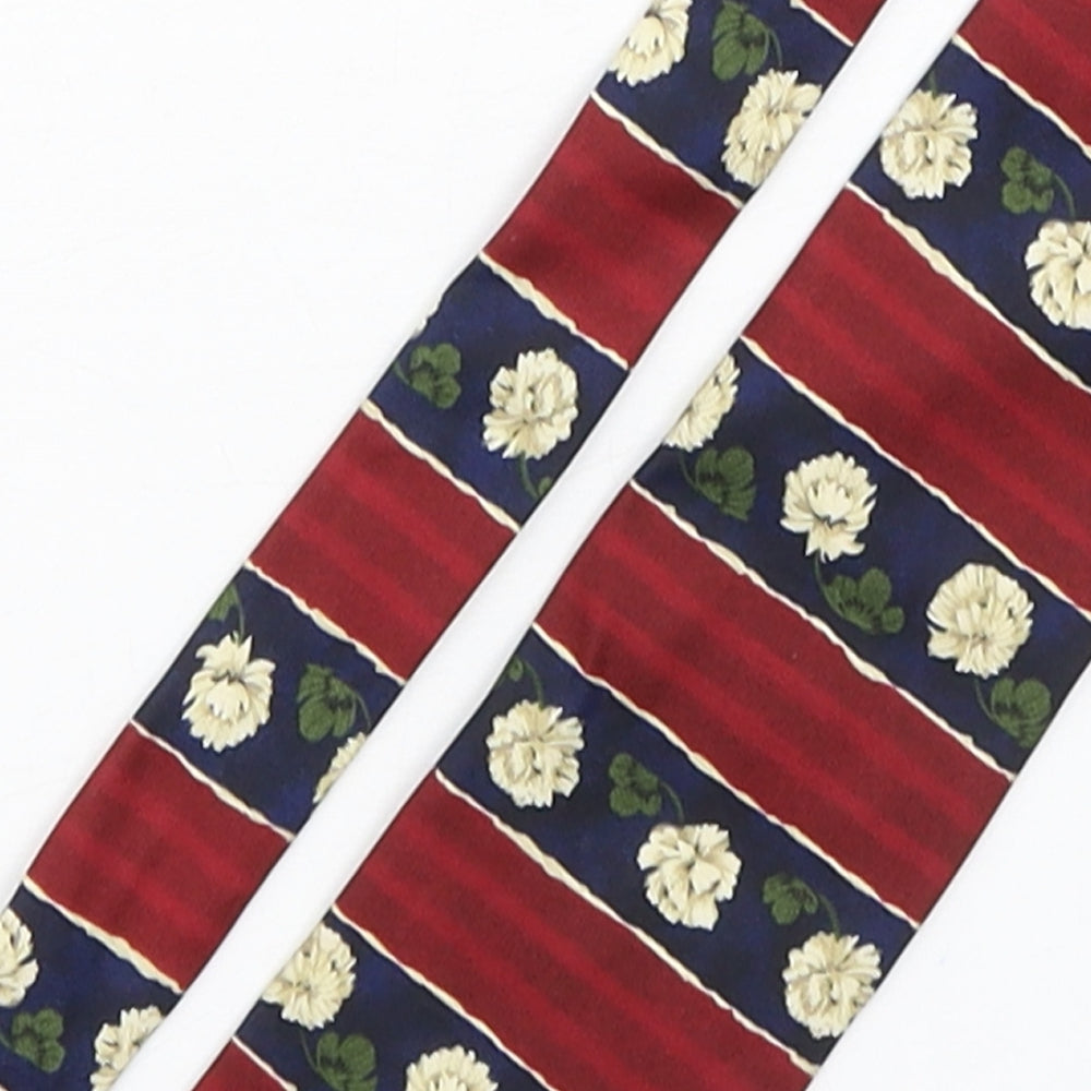 Marks and Spencer Mens Multicoloured Floral Silk Pointed Tie One Size