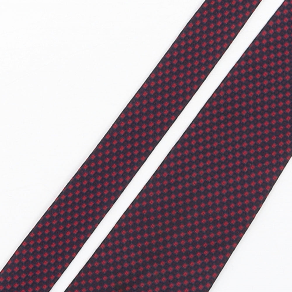 Wolsey Mens Multicoloured Plaids & Checks Silk Pointed Tie One Size