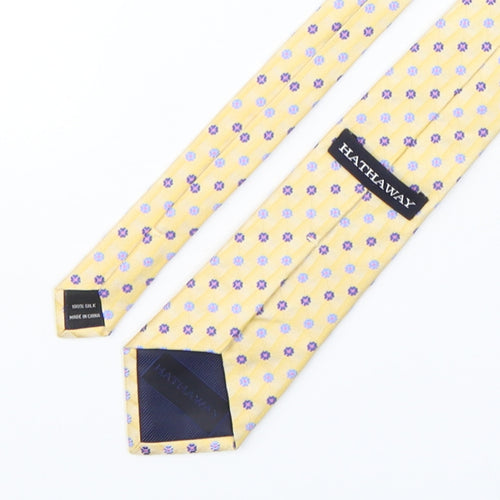 Hathaway Mens Multicoloured Floral Silk Pointed Tie One Size