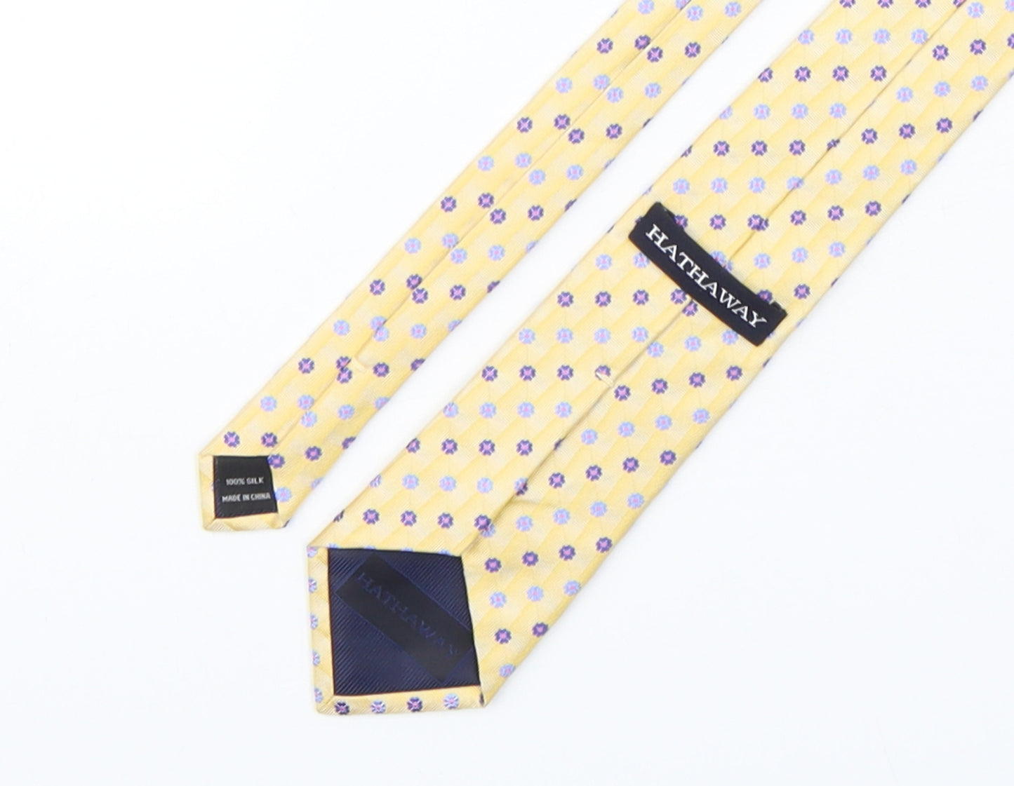 Hathaway Mens Multicoloured Floral Silk Pointed Tie One Size