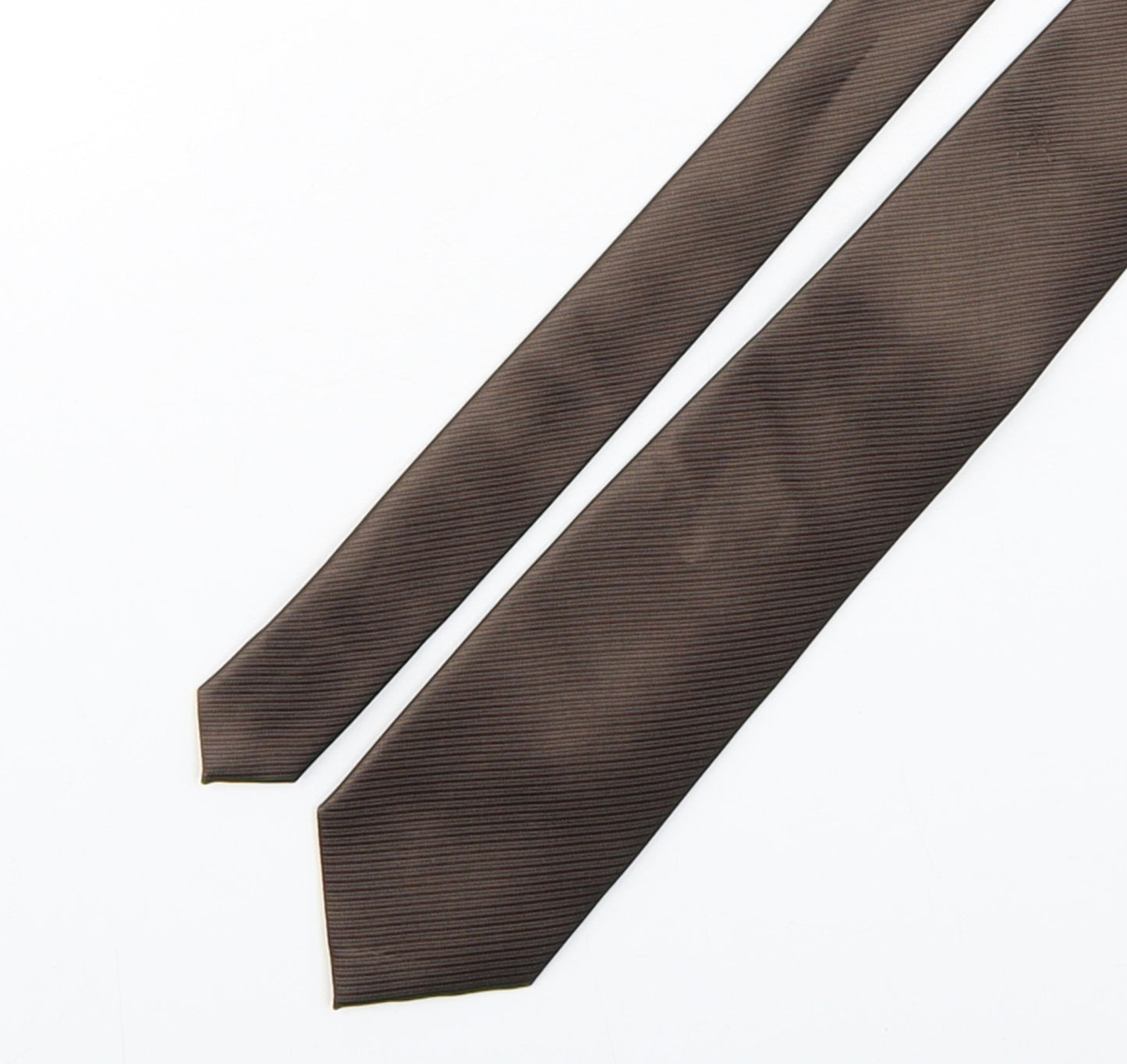 NEXT Mens Brown  Polyester Pointed Tie One Size