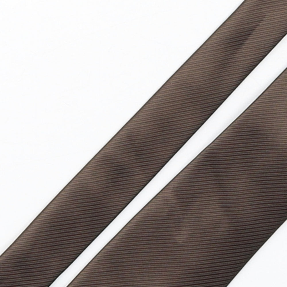NEXT Mens Brown  Polyester Pointed Tie One Size