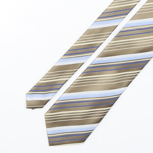 NEXT Mens Multicoloured Striped Polyester Pointed Tie One Size