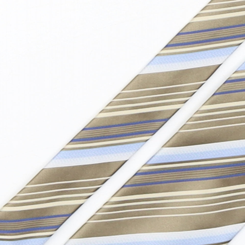 NEXT Mens Multicoloured Striped Polyester Pointed Tie One Size