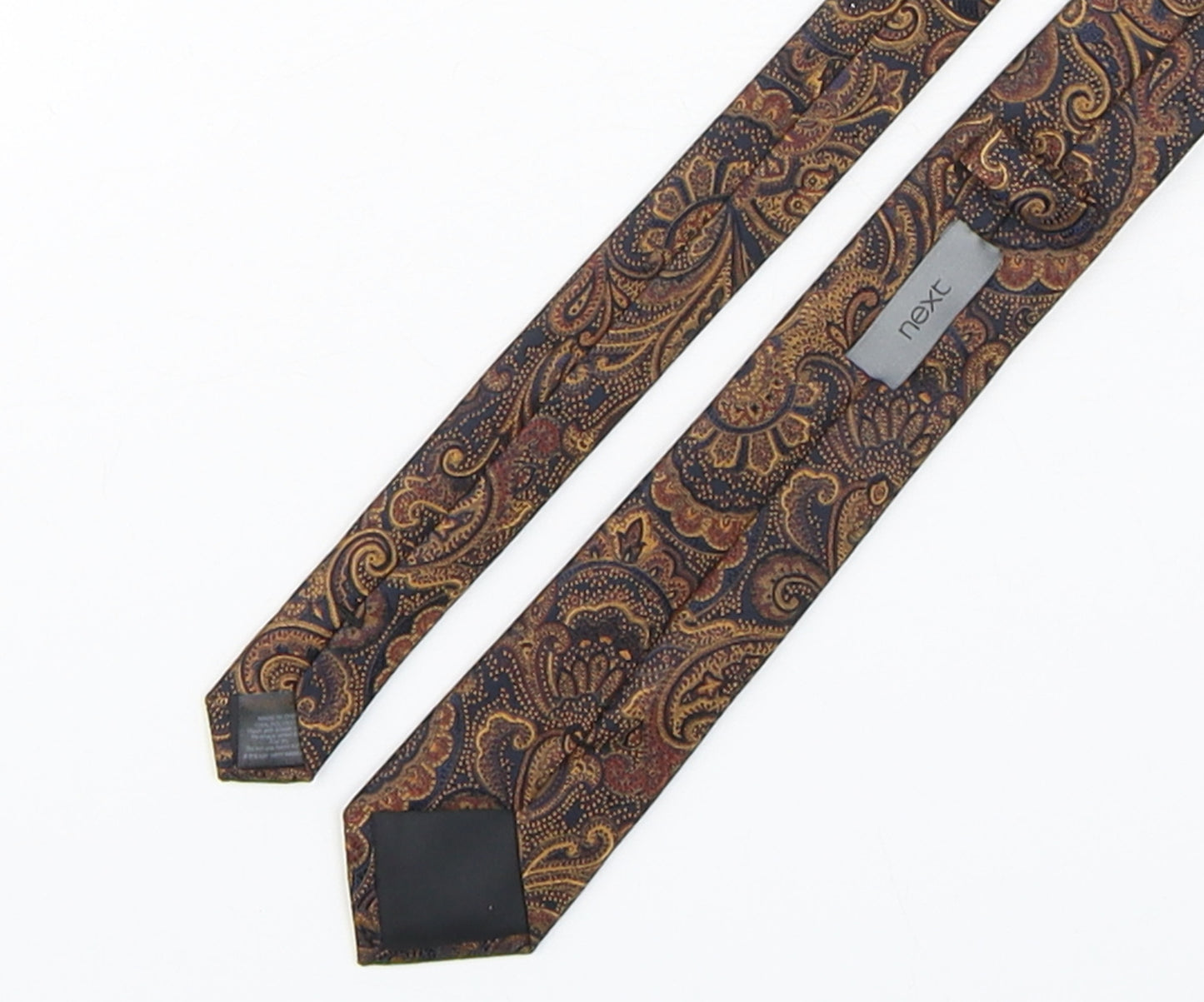 NEXT Mens Multicoloured Paisley Polyester Pointed Tie One Size