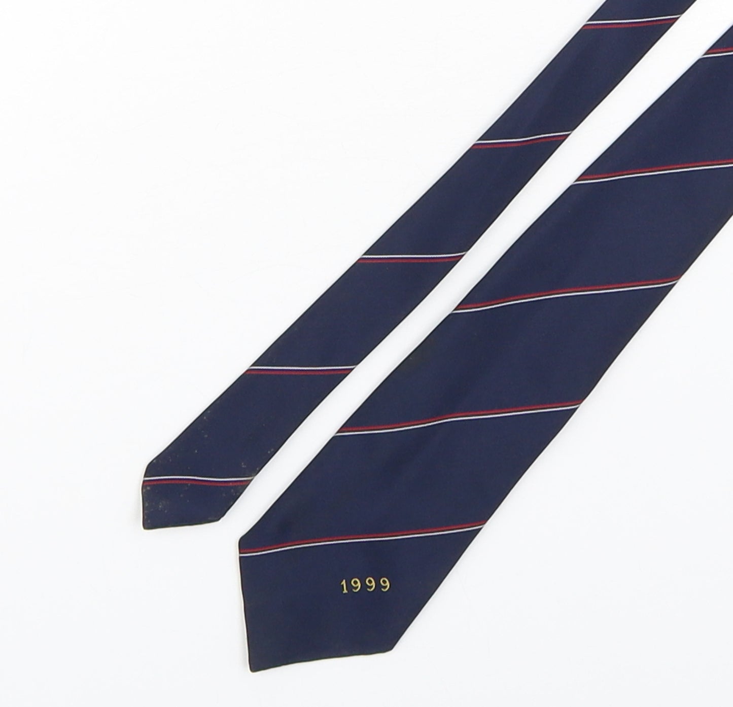 Filaspun Mens Multicoloured Striped Polyester Pointed Tie One Size - 1999
