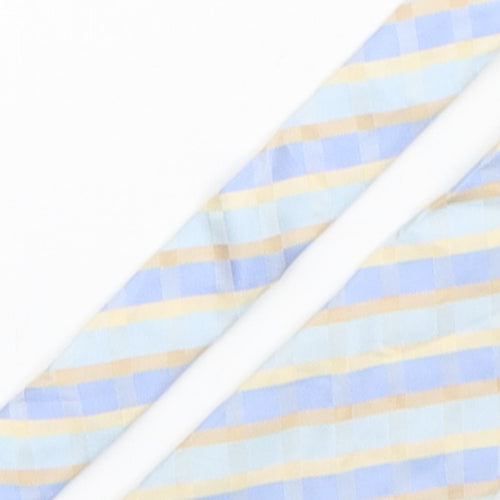 Linea  Mens Multicoloured Striped Silk Pointed Tie One Size