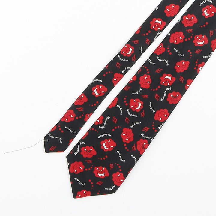 Avon  Mens Multicoloured Geometric Polyester Pointed Tie One Size - Hell Raisers