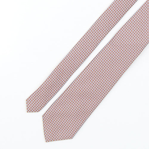 Charlton Gray Mens Multicoloured Geometric Polyester Pointed Tie One Size