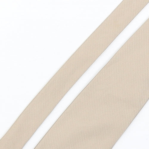 Tom English  Mens Beige  Silk Pointed Tie One Size