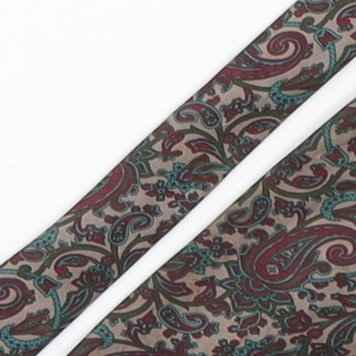 Carpini Mens Multicoloured Paisley Silk Pointed Tie One Size