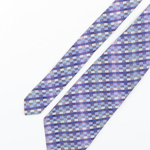 John Lewis  Mens Multicoloured Plaids & Checks Silk Pointed Tie One Size